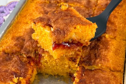 Bolo de milho infalível feito no liquidificador e sem trigo,