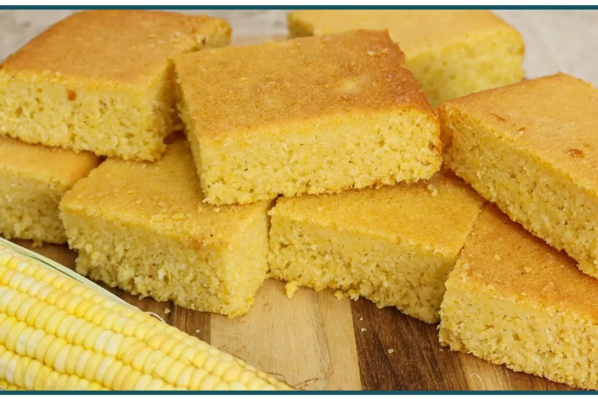 Bolo de milho verde da roça para saborear com aquela xícara