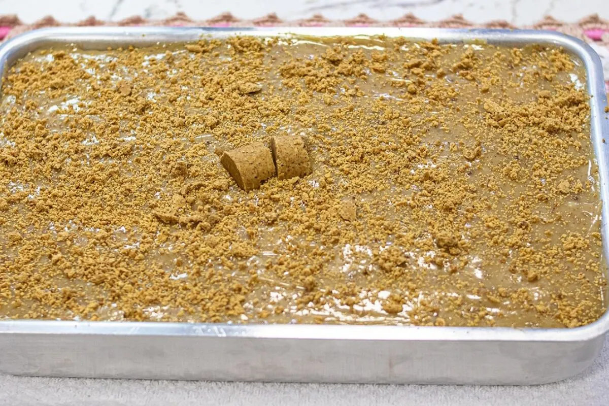 Bolo de paçoca irresistível de dar água na boca e comer lamb