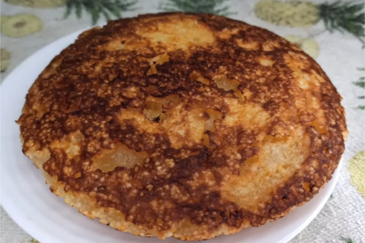 Bolo de tapioca de frigideira com 1 ovo e sem colocar farinh