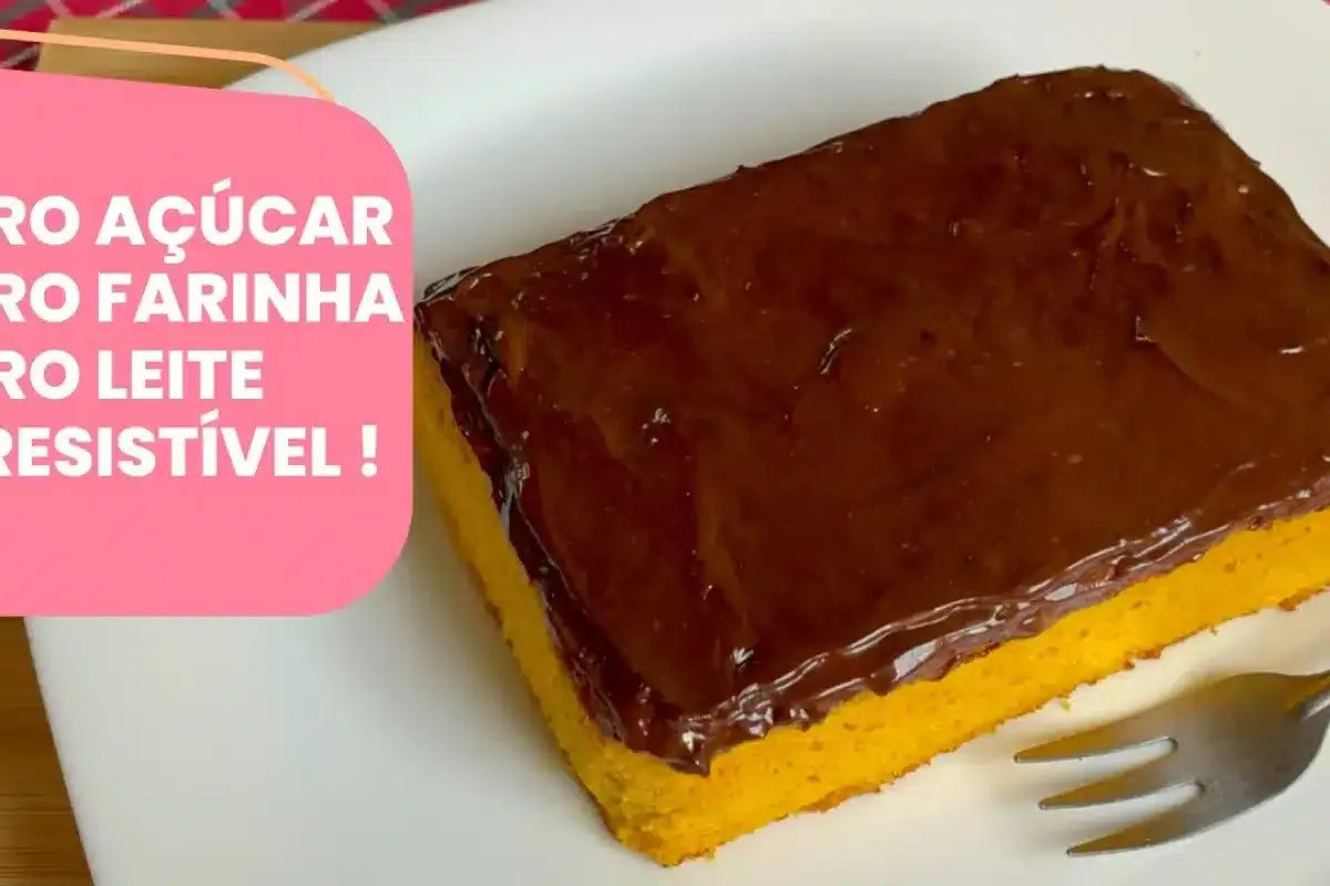 Bolo fit de 5 minutos feito sem farinha, sem leite e sem açú