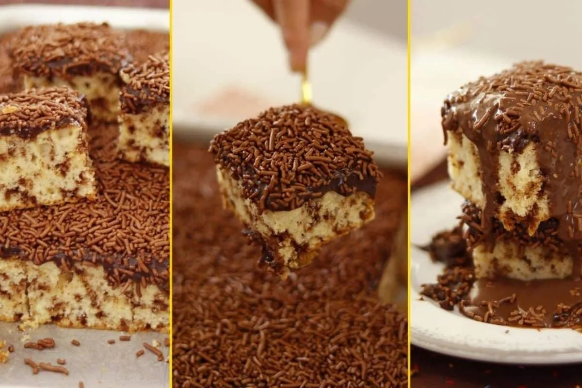 Bolo formigueiro com cobertura deliciosa que é totalmente ir