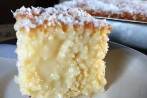 Bolo gelado de coco molhadinho: tão cremoso que é impossível