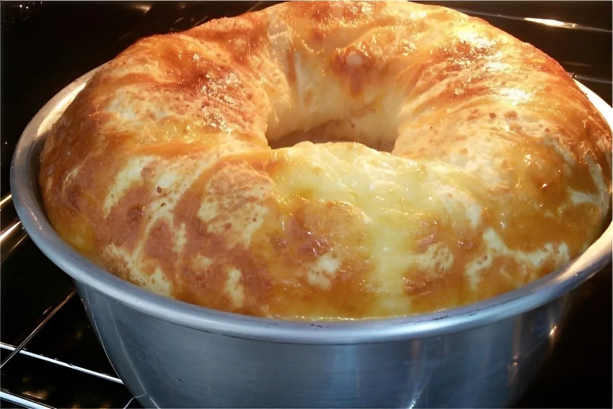 Bolo pão de queijo muito fácil é só misturar os ingredientes