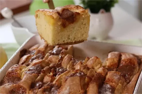 Bolo piquenique de banana com doce de leite: ótimo para o ca