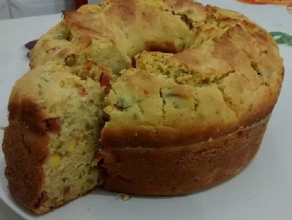 Bolo Salgado de Liquidificador