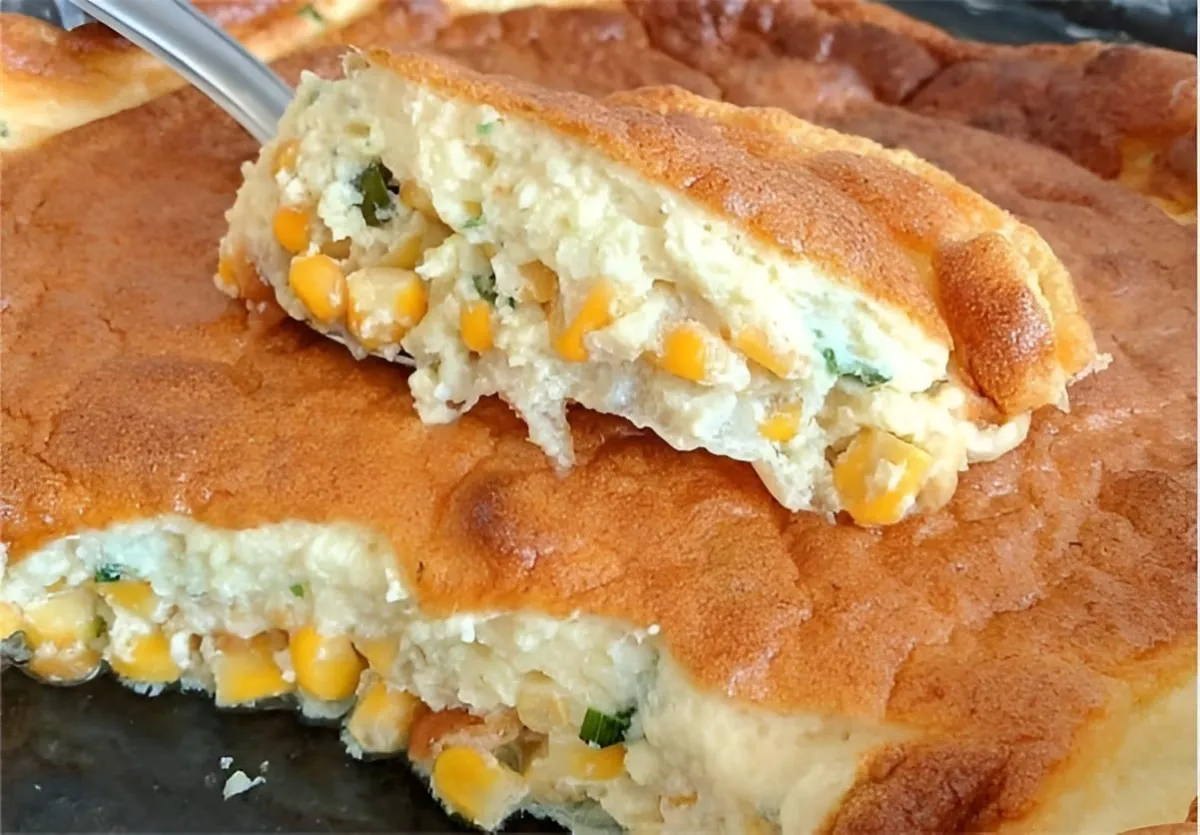 Bolo salgado de milho em lata delicioso e tão leve que derre