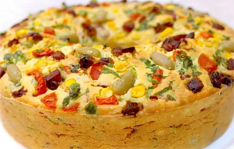 Bolo salgado uma receita simples e prática igual minha avó f