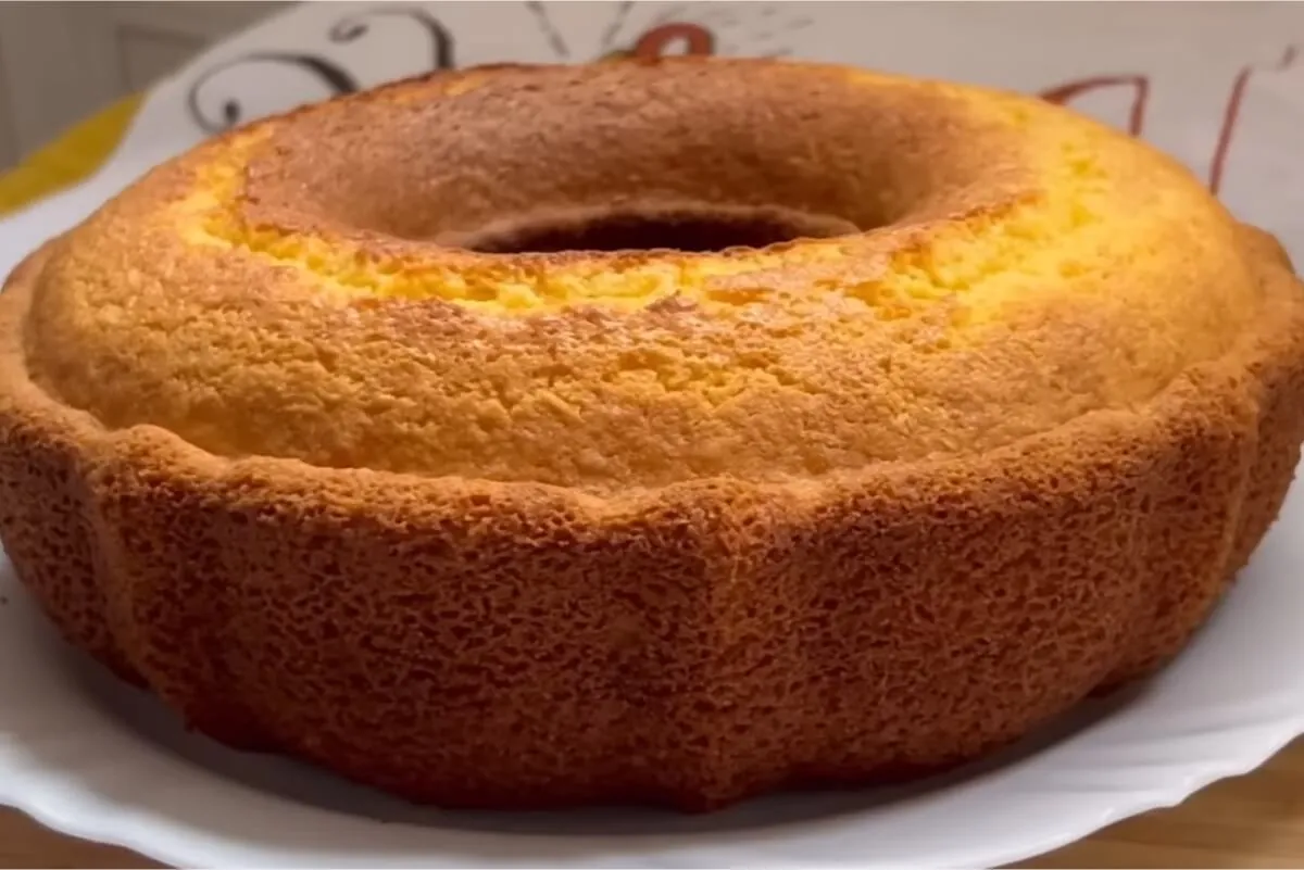 Bolo sem farinha de trigo da vovó ótimo para a hora do cafez