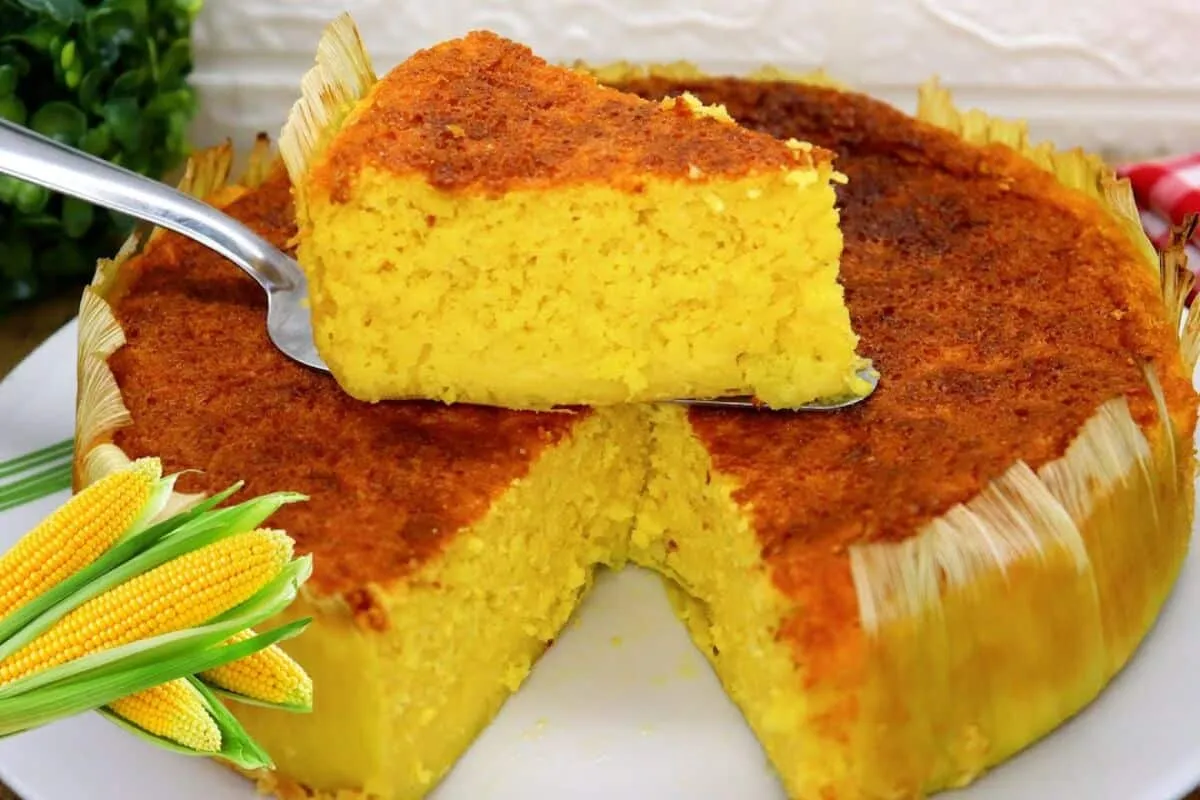 Bolo sem trigo e sem fubá com consistência de bolo pamonha b