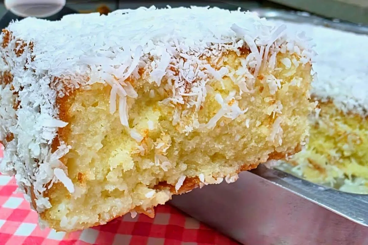 Bolo toalha felpuda bem molhadinho, fofinho e com cobertura
