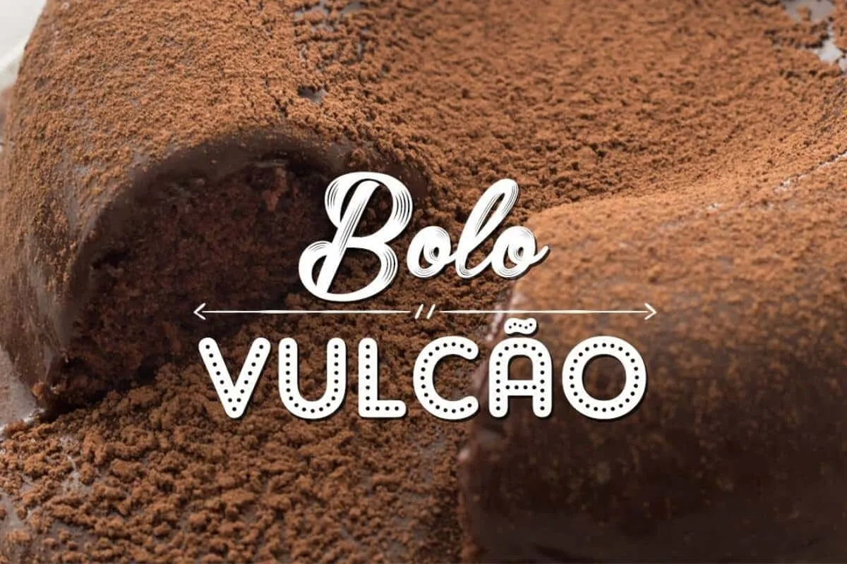 Bolo vulcão de chocolate de dar água na boca só de olhar: ót