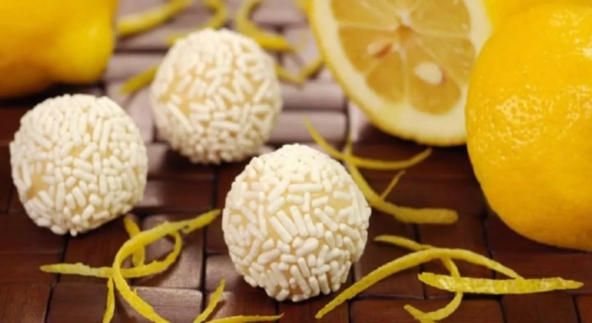 Brigadeiro de limão com leite em pó