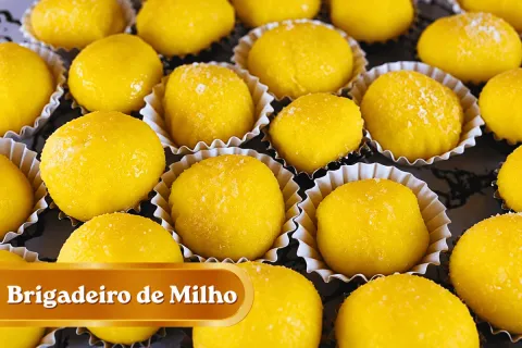 Brigadeiro de milho bem cremoso com gostinho caipira irresis