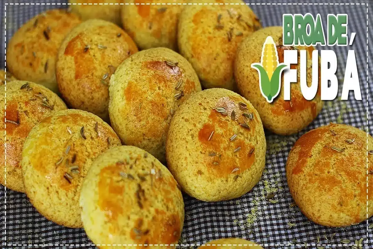 Broa de fubá da roça simples e deliciosa para servir com um
