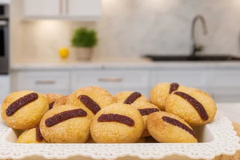 Broinha com fubá simples e gostosa que combina com café pass