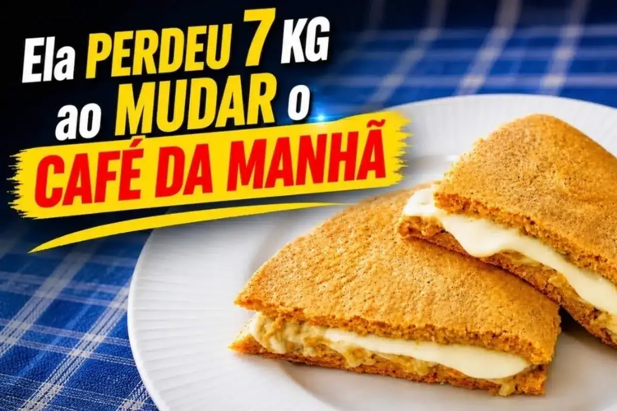 Café da manhã saudável feito sem farinha, leve, com poucos c