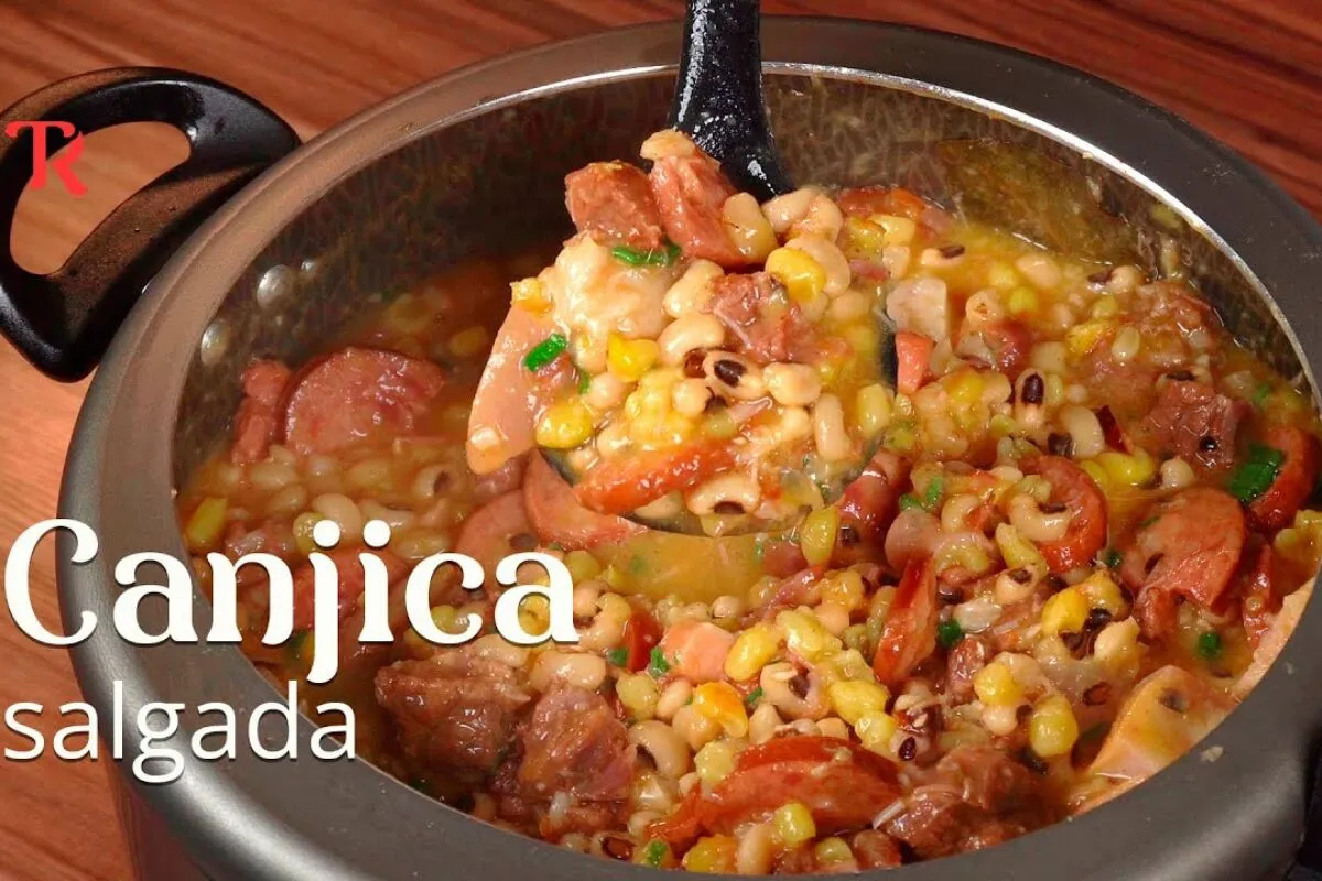 Canjica salgada deliciosa seguindo a receita tradicional nor