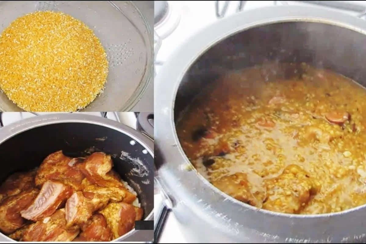Canjiquinha na panela de pressão: receita da roça direto par