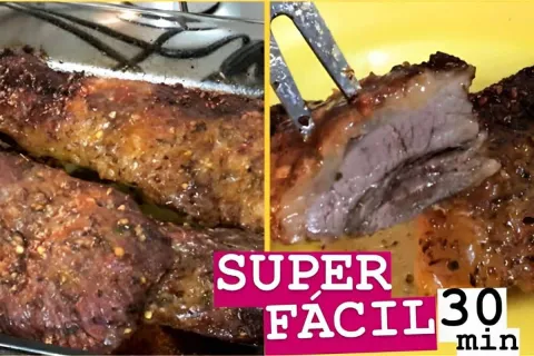 Carne assada no forno deliciosa e suculenta para o almoço em