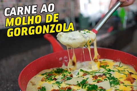 Carne com molho de gorgonzola: o prato especial que você pro