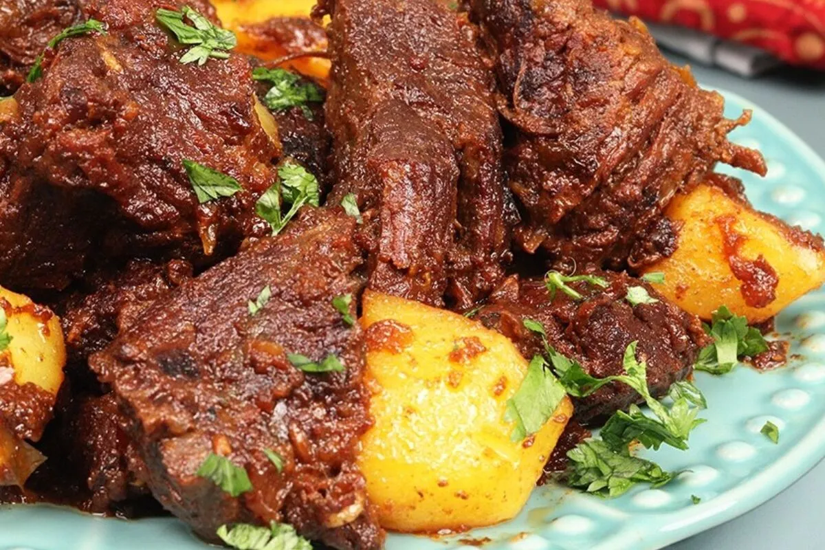 Carne de panela suculenta bem douradinha e molhadinha com ba