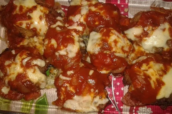 Carne Moída à Parmegiana