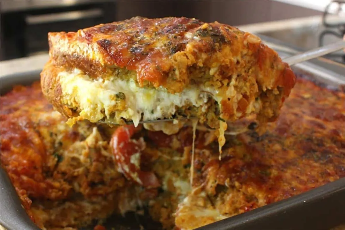Carne moída no forno cremosa e muito bem temperadinha para f