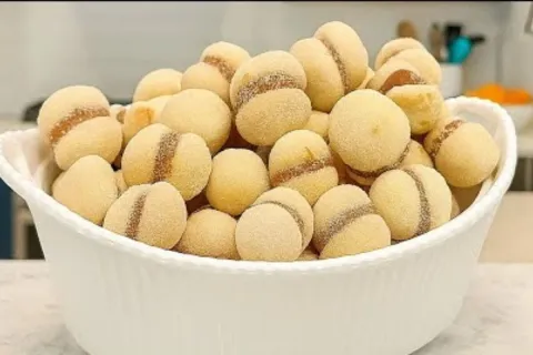 Casadinho de doce de leite que derrete, biscoitinho perfeito