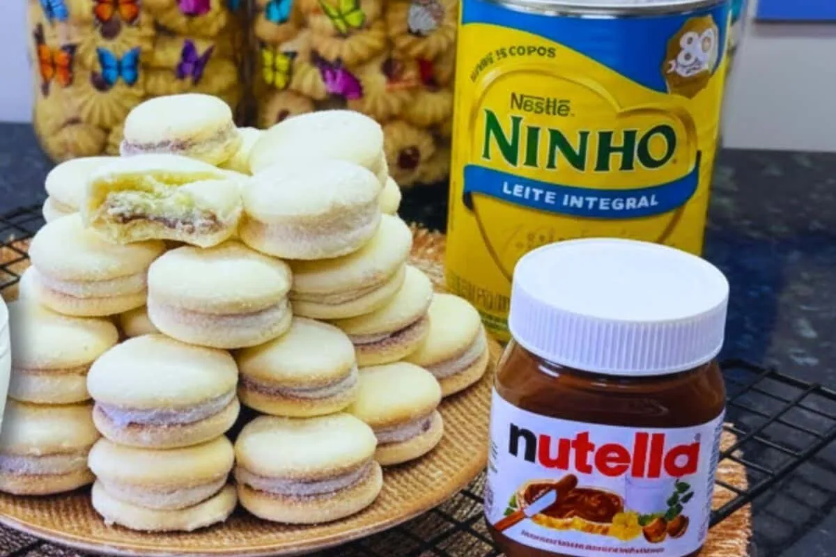 Casadinho leite ninho com nutella fácil de fazer e ótimo par