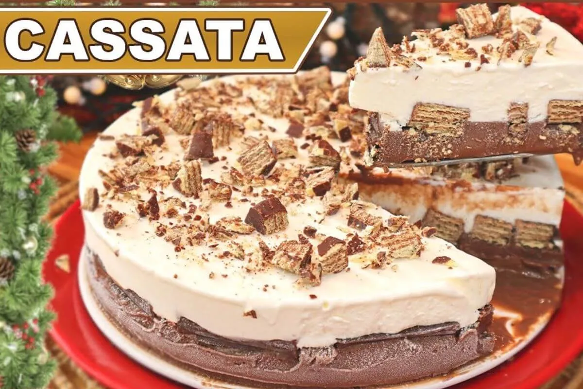 Cassata de natal uma sobremesa deliciosa e fácil de fazer