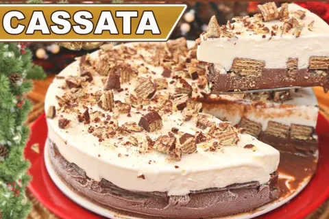 Cassata de natal uma sobremesa deliciosa e fácil de fazer