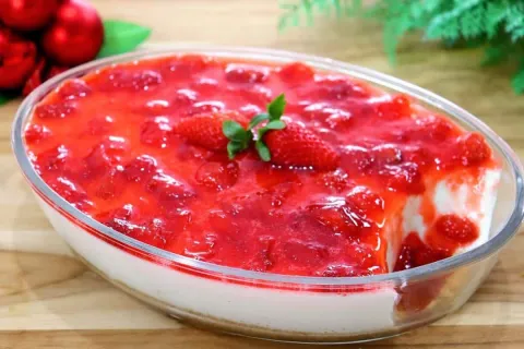 Cheescake de travessa mais fácil e delicioso do mundo, uma s