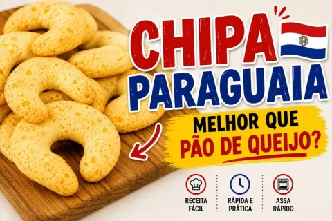 Chipa paraguaia com bastante queijo para você assar quentinh