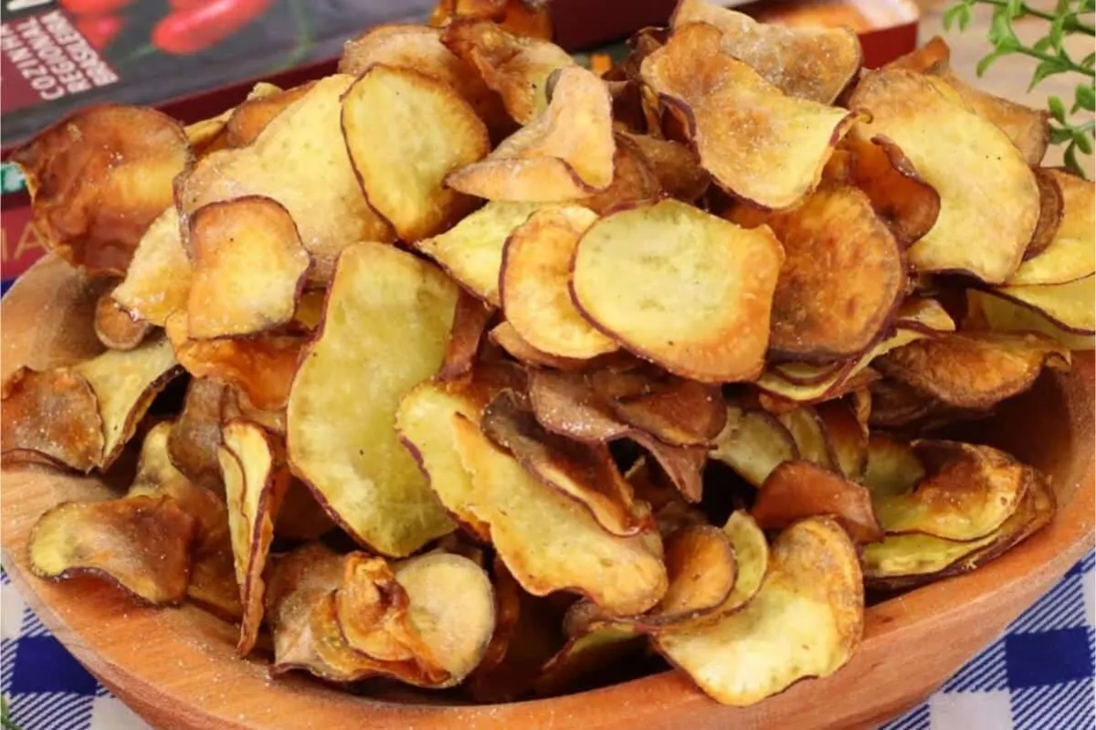 Chips de batata doce: fica sequinho e muito crocante que tod