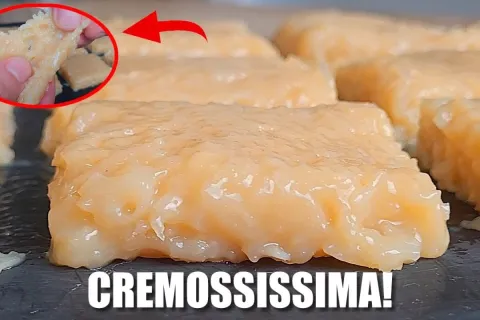 Cocada caseira cremosíssima com aquele gostinho tradicional 