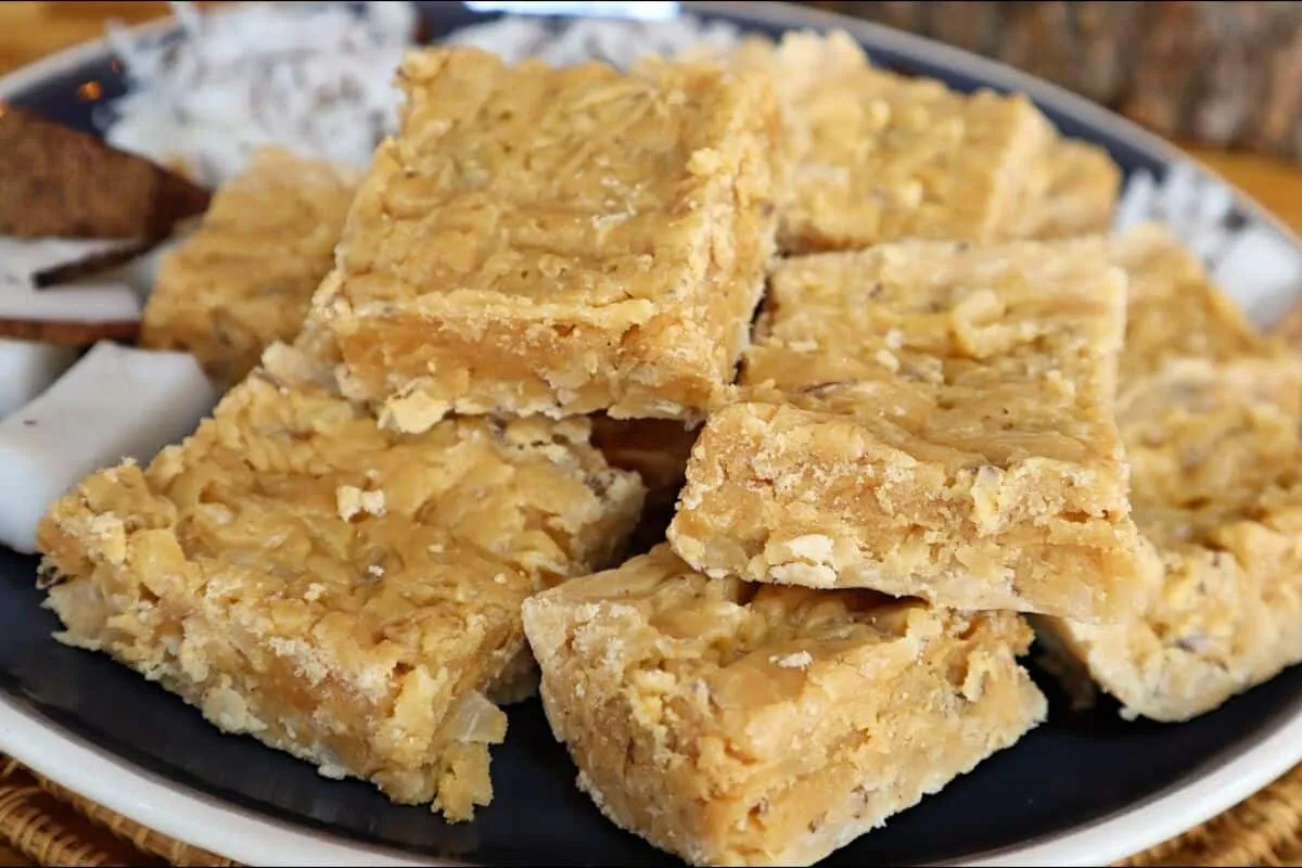 Cocada de coco fresco que leva só 3 ingredientes e é tão del