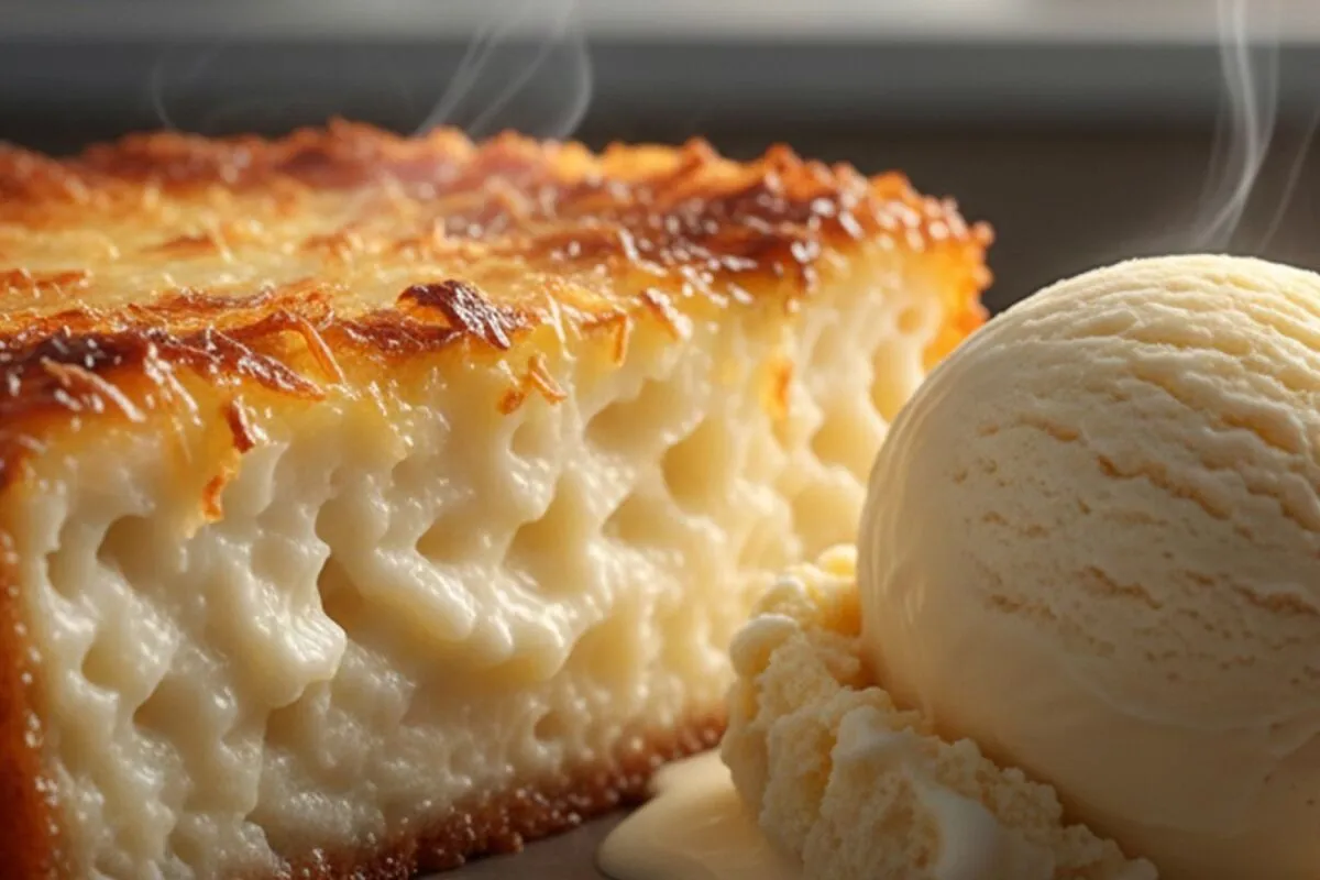 Cocada de restaurante perfeita: bem cremosa por dentro e com