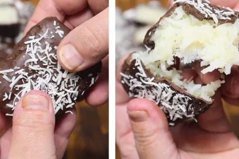 Cocada prestígio caseira deliciosa e não precisa usar leite 