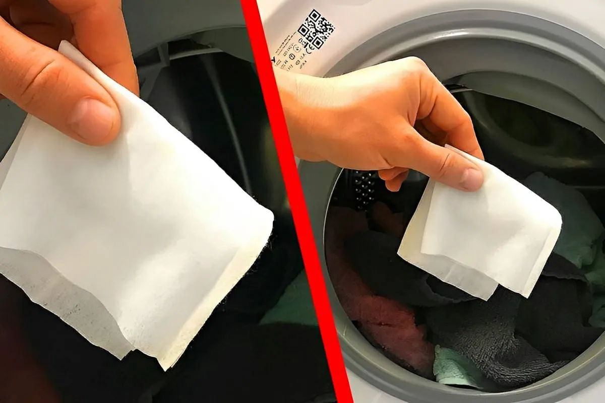 Coloquei lenço umedecido na maquina de lavar e não acreditei