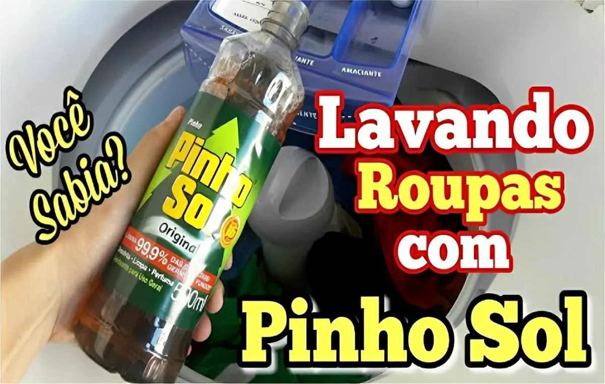 Coloquei pinho sol na minha maquina e minhas roupas colorida