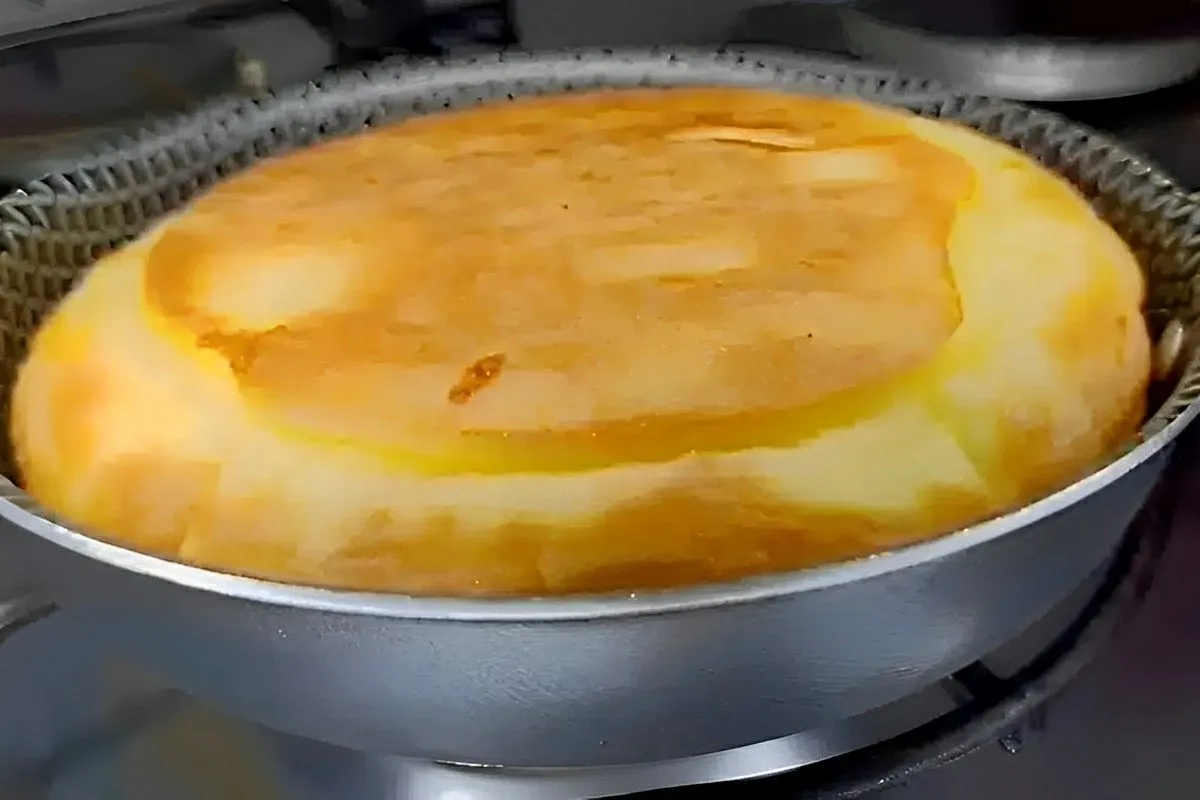 Com apenas 1 ovo fiz um pão de frigideira muito leve e sabor