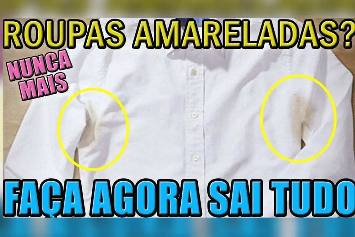 Como branquear roupa amarelada que você achava que não ia li