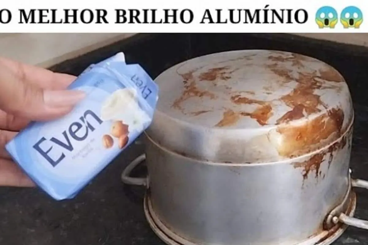 Como deixar alumínio brilhando: deixa panela manchada parece