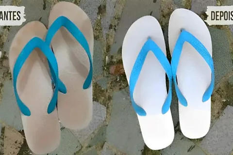 Como desencardir Havaianas e deixá-las como novas usando ing