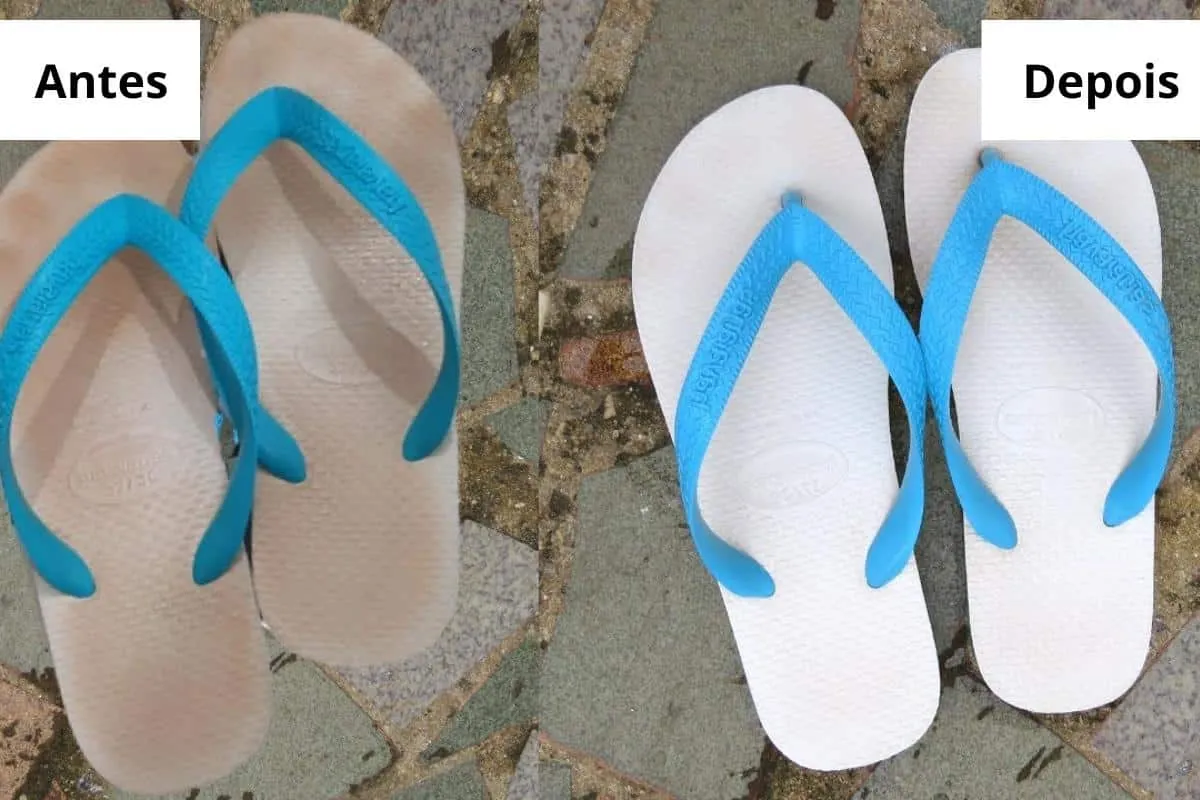 Como desencardir havaianas que vai ficar parecendo novinha e