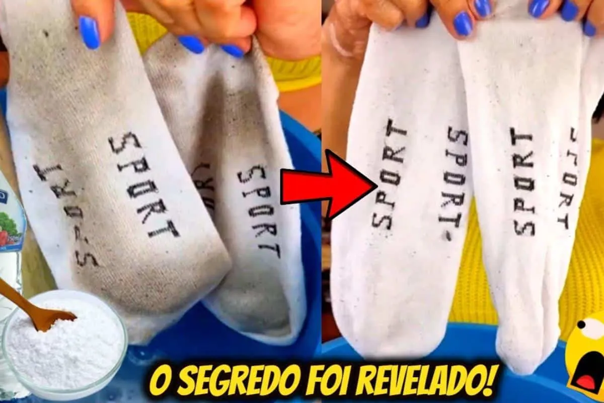 Como desencardir meias brancas sem precisar fazer força para