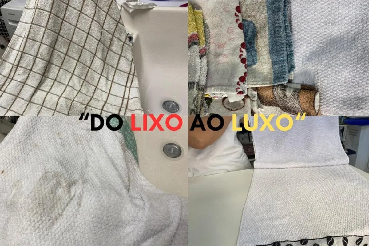 Como desencardir panos de prato manchados e mofados de um je