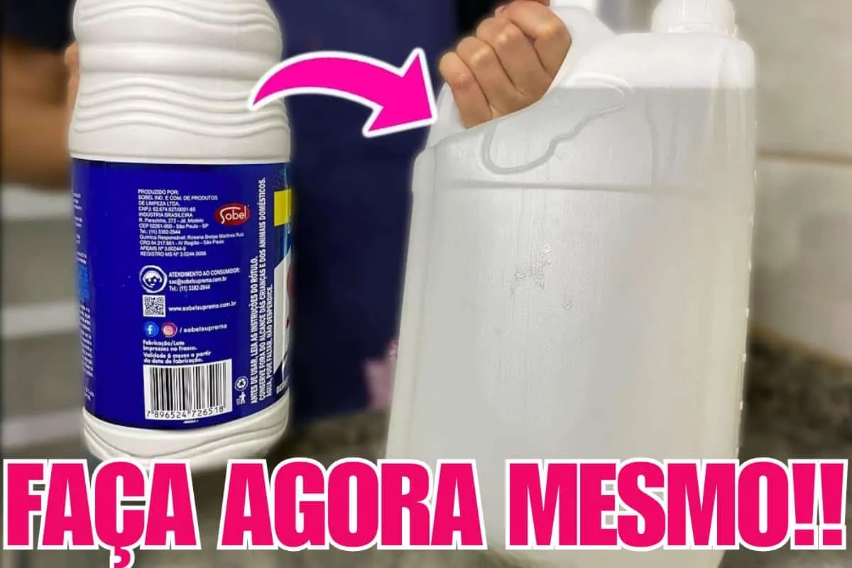 Como fazer água sanitária caseira: nunca mais você vai preci