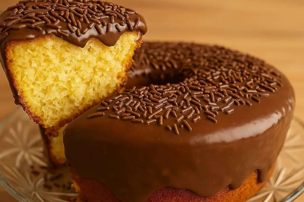 Como fazer bolo de iogurte com calda de brigadeiro: simples